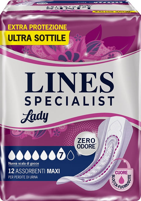 fater adult assorbenti per incontinenza lines specialist lady 12 pezzi lines ean 4015400761037