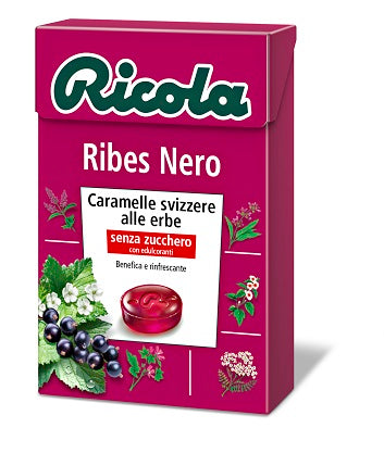ricola ricola ribes nero senza zucchero 50 g ean 7610700901045