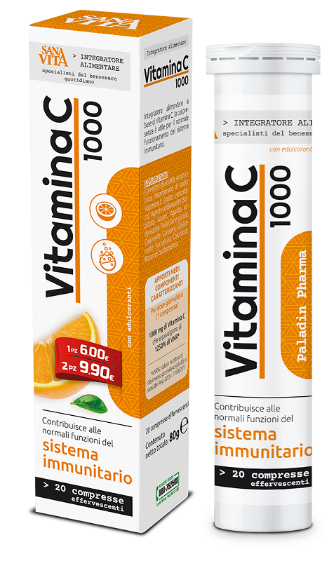 paladin pharma sanavita vitamina c 20 compresse effervescenti santanna ean 8052049550284