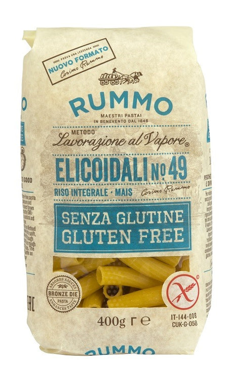rarifarm rummo elicoidali n49 riso integrale e mais 400 g ean 8008343880497
