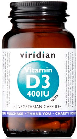 natur viridian vitamin d3 400iu 30cps natur ean 5060003592686