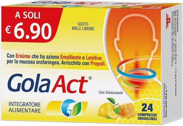 ff gola act miele e limone 24 compresse orosolubili ff ean 8030936400362