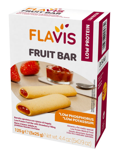 schar due flavis fruit bar barretta aproteica con ripieno di fragola 5 pezzi da 25 g flavis ean 8008698025734
