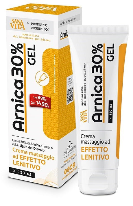 paladin pharma sanavita arnica 30 gel 150 ml sanavita ean 8052049551359