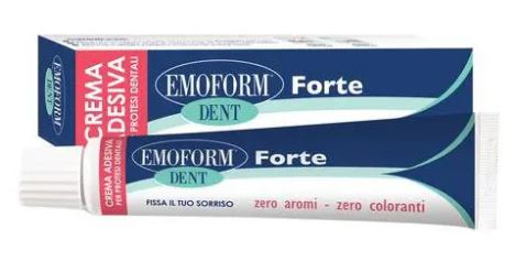 polifarma benessere crema adesiva emoform dent forte per protesi dentali 70 g emoform ean 8056772950458