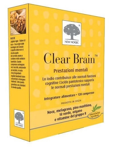 new nordic clear brain 120 compresse new nordic ean 5021807392070