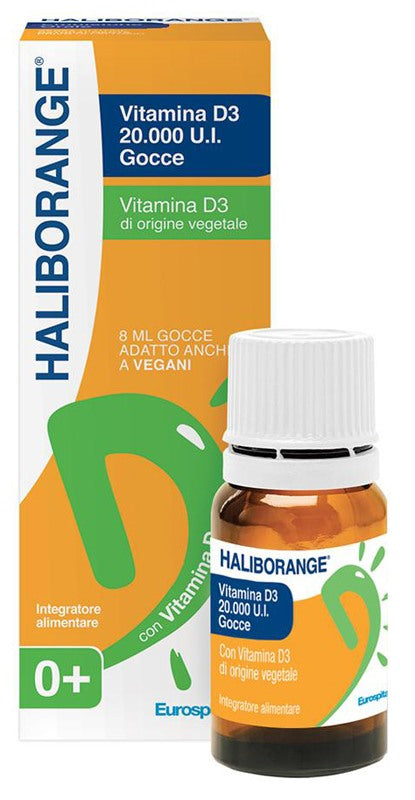 eurospital haliborange vitamina d3 20000 ui gocce 8 ml haliborange
