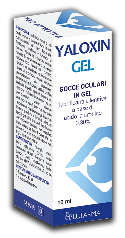 blufarma yaloxin gel oculare acido ialuronico 030 10 ml blufarma