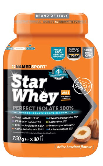 named sport star whey perfect isolate 100 delice hazelnut 750 g named ean 8054956345397