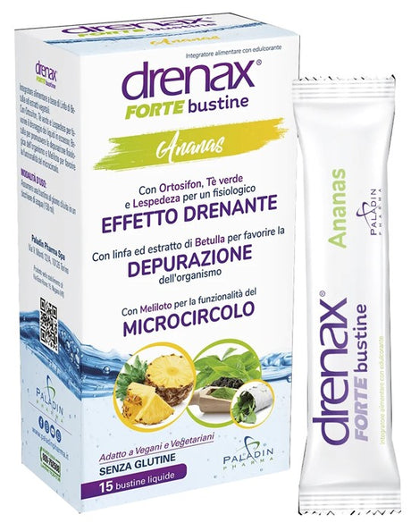 paladin pharma drenax forte ananas 15 bustine drenax ean 8052049551663