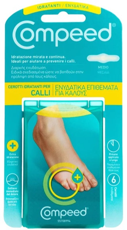 perrigo hra compeed cerotti per calli idratanti 6 pezzi compeed ean 3663555002492