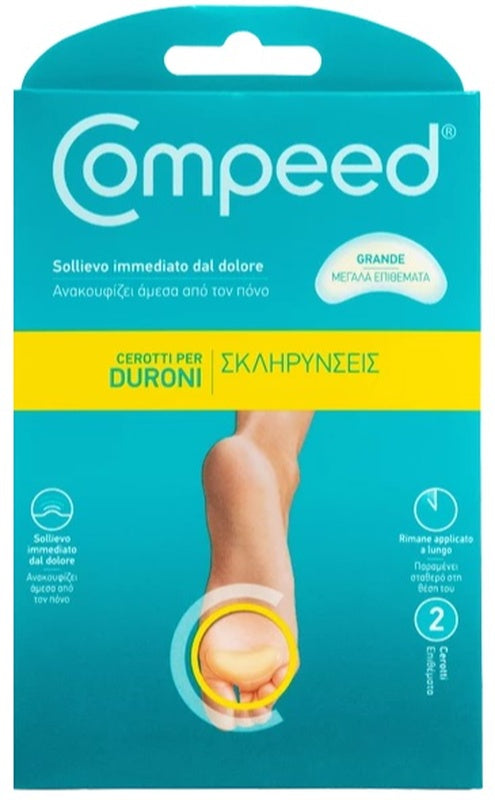 perrigo hra compeed cerotti per duroni largo 2 pezzi compeed ean 3663555001549