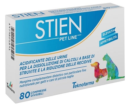 teknofarma vet stien pet line gatticani piccola taglia 80 compresse divisibili