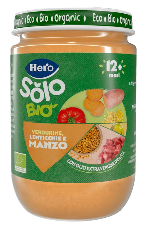 fater babycare hero solo omogeneizzato verdurine lenticchie manzo 100 bio 190 g hero solo ean 8410175076748