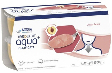 nestle health resource aqua acqua gelificatapeach cup 6 4x125 g nestle ean 7613038702018