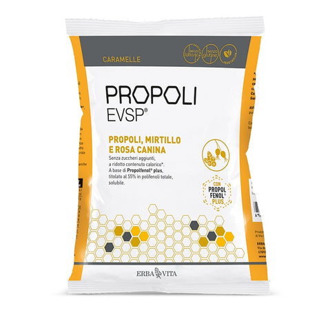 erba vita group propoli evsp caramelle propoli mirtillo rosa canina 65 g erba vita ean 8056992942059