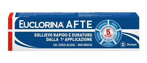 dompe farmaceutici euclorina afte gel 8 ml euclorina ean 8024825001006