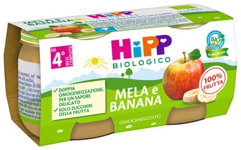 hipp italia hipp bio omogeneizzato melabanana 2x80 g hipp ean 4062300384750