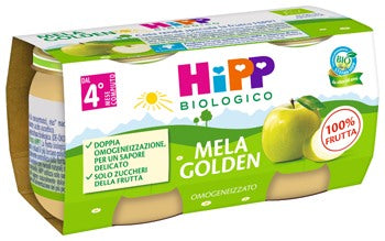 hipp italia hipp bio omogeneizzato mela golden 2 x 80 g hipp ean 4062300384767