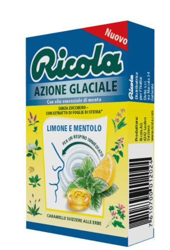 ricola ricola azione glaciale limone e mentolo 50 g ricola ean 7610700012024