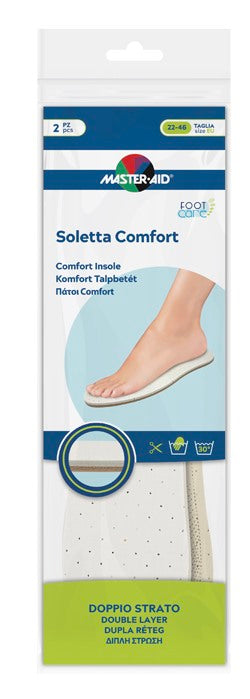 pietrasanta master aid footcare soletta comfort ritagliabile 2 pezzi i1 master aid ean 8032956145544
