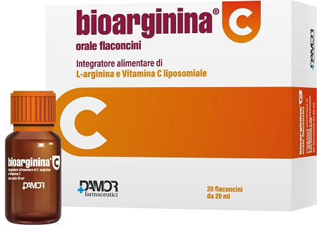 damor bioarginina c orale 20 flaconcini farmaceutici damor