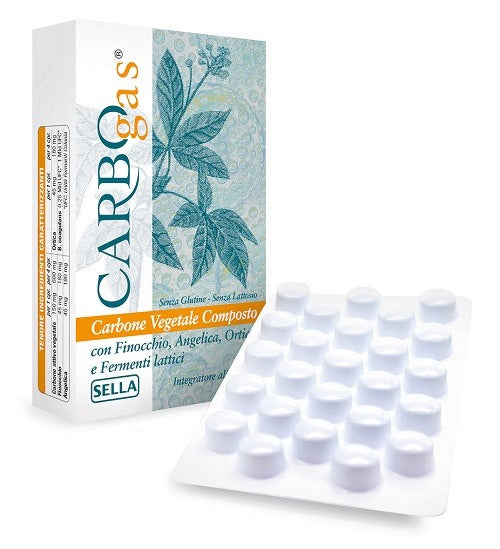sella carbogas 50 compresse sella ean 8032632602064