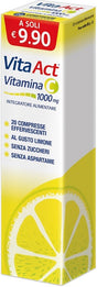 ff vita act vitamina c 1000mg 20 compresse effervescenti limone ff ean 8030936400652