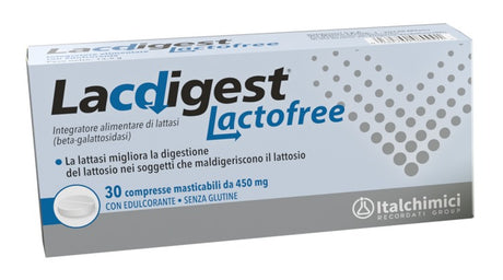 italchimici recordati lacdigest lactofree 30 compresse masticabili lacdigest ean 8032790080001