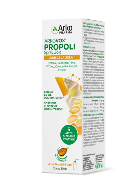 arkofarm arkovox propoli spray 30 ml arkofarm ean 3578830116644
