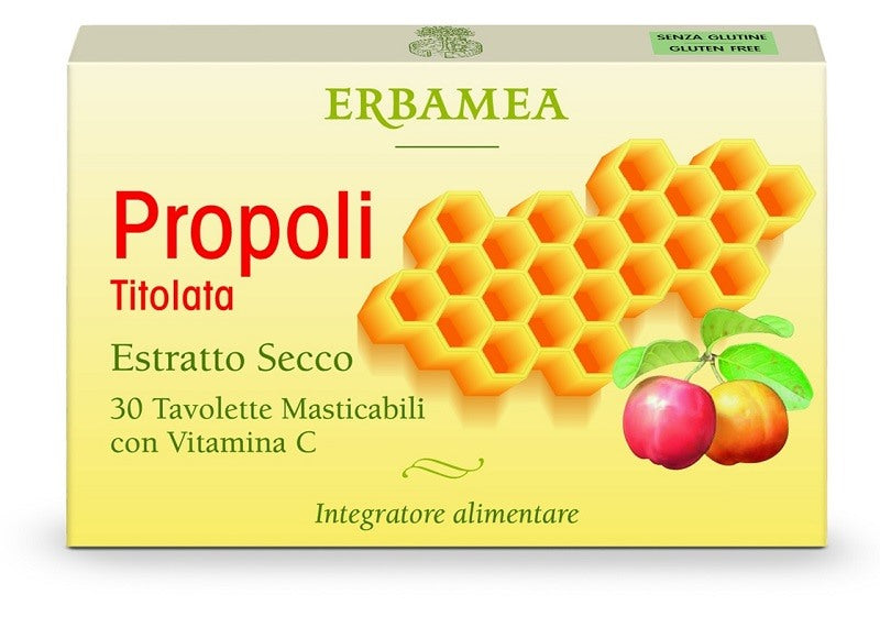 erbamea propoli titolata 30 tavolette masticabili erbamea ean 8032841635631