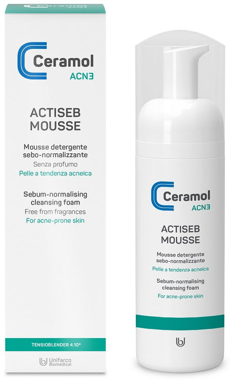 unifarco ceramol acn3 actiseb mousse 150 ml unifarco ean 8029408125889