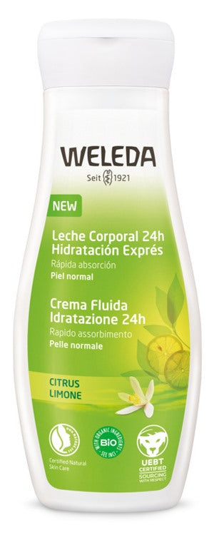 weleda italia crema fluida idrat 24h limone 200 ml weleda ean 4001638529372