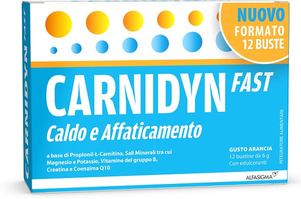 alfasigma chc carnidyn fast 12 bustine carnidyn