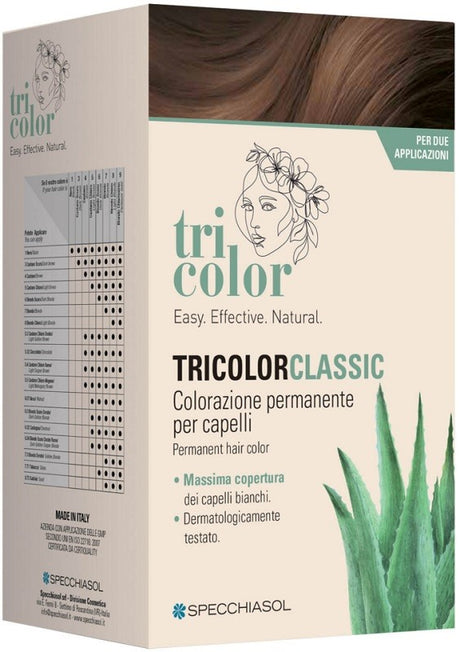 specchiasol named tricolor classic 5 castano caffe 2 tubi 50 ml 2 shaker 50 ml 4 bustine 8 ml tricolor ean 8002738984043