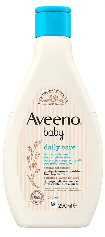 johnson johnson aveeno baby bagnetto testa piedi 250 ml aveeno ean 3574661653464