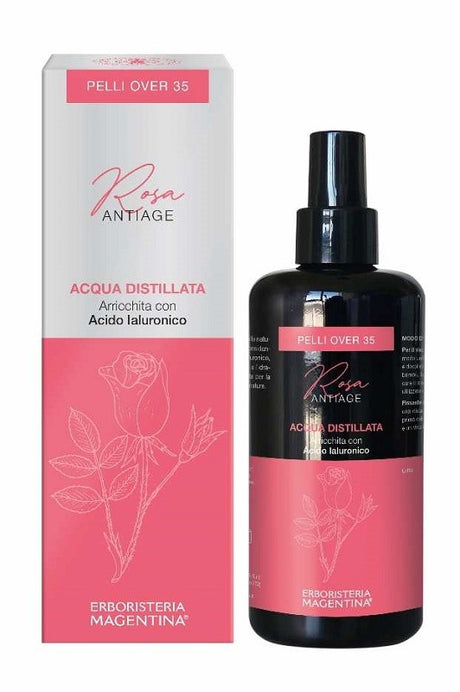 erboristeria magentina acqua distillata arricchita rosa antiage pelli over 35 200 ml ean 8059300784303