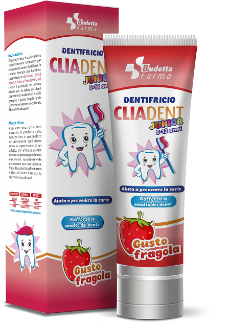 budetta farma cliadent dentifricio junior 75 ml cliadent