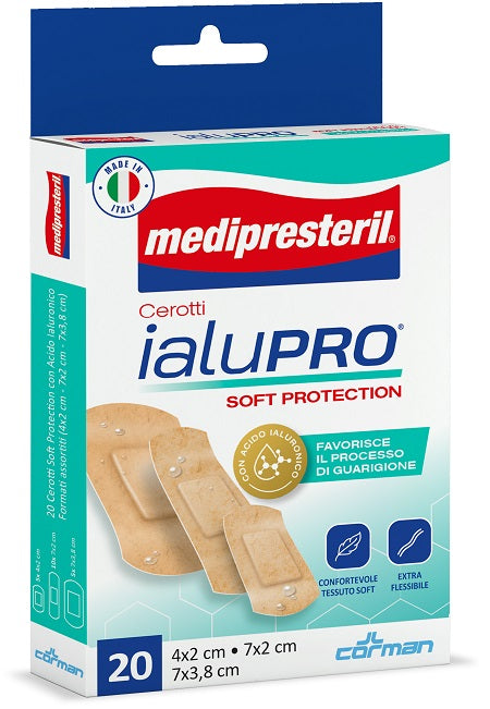 corman medipresteril cerotti ialupro soft protection 3 formati assortiti 20 pezzi medi presteril ean 8016867016025