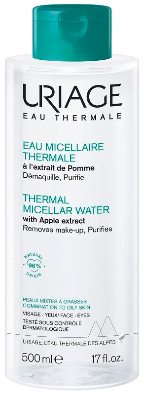uriage uriage eau micellaire thermale pelli miste grasse flacone 500 ml uriage ean 3661434009365
