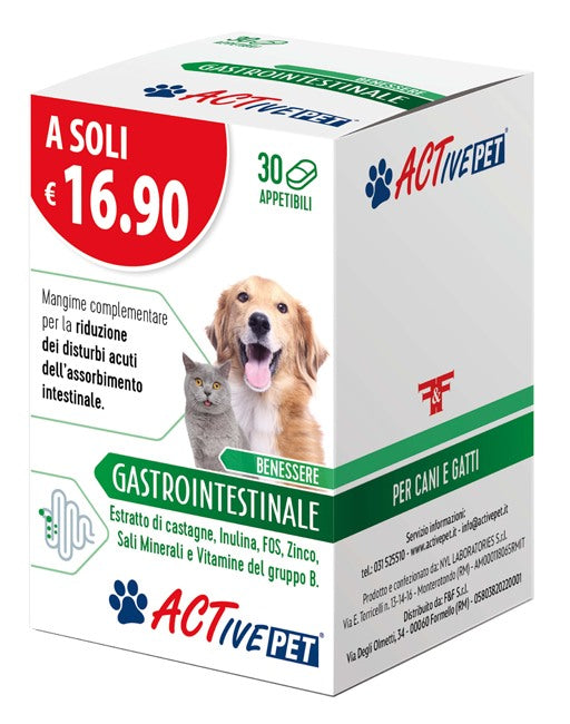 ff active pet benessere gastrointestinale 30 compresse appetibili ean 8030936400768