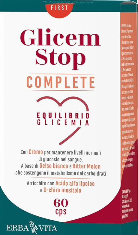 erba vita glicem stop complete 60 capsule erba vita ean 0767787924225