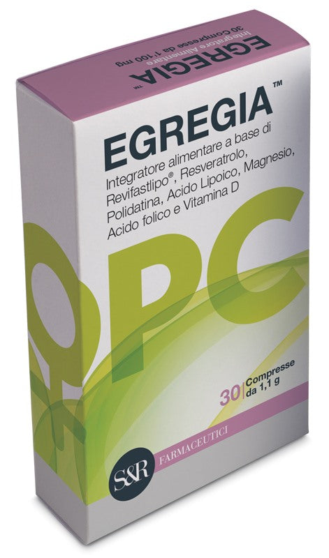 sr farmaceutici egregia 30 compresse sr farmaceutici ean 8052990891375
