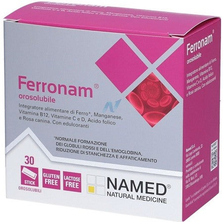 named ferronam orosolubile 30 buste named ean 8058269351731