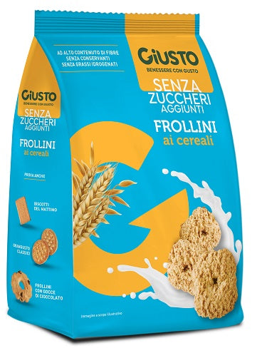 contecom linea giusto giusto senza zucchero frollini ai cereali senza zucchero 350 g giusto ean 8058481481582