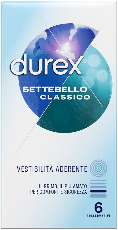 reckitt benckiser profilattico durex settebello classico 6 pezzi durex ean 8055719119712