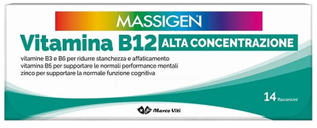 marco viti massigen vitamina b12 alta concentrazione 14 flaconcini massigen ean 8050519572699