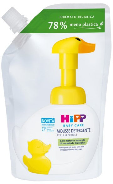 hipp italia hipp baby care ricarica mousse detergente paperella fun 250 ml hipp ean 42428428