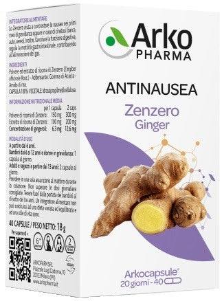 arkofarm arkocps zenzero 40 capsule arkofarm ean 3578836210032