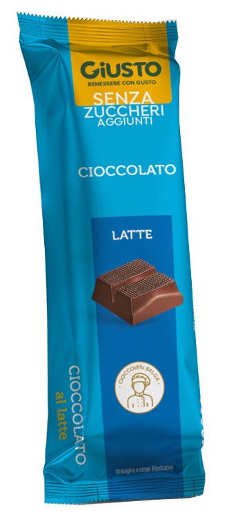 farmafood giusto senza zucchero barretta cioccolato latte 42 g giusto ean 8058481481711